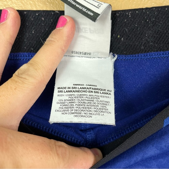 Nike Pro Blue Leggings Size Large - Picture 6 of 12